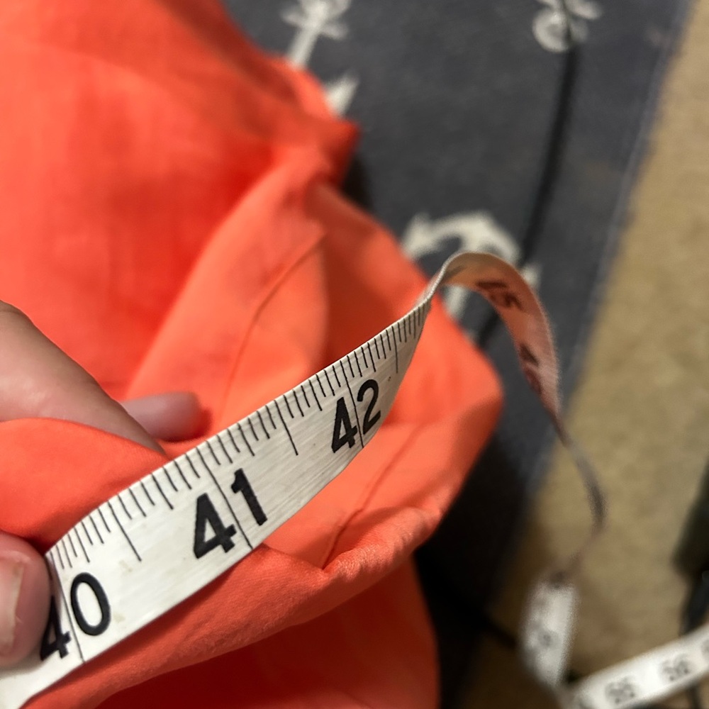 Banana Republic orange crossover hem drapey dress - Picture 9 of 9